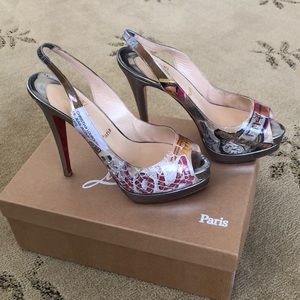 Christian Louboutin Cate Trash 140 Slingback